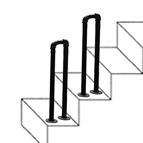 Rampes extérieures de jardin pour marches d'escalier sécurisées et main courante de grenier