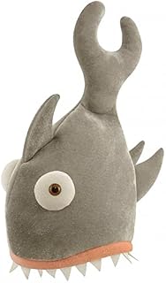 Henbrandt Adult Shark Bite Hat Animal Hat Novelty Plush Accessories Shark Party Supplies One Size Fancy Dress Cosplay Halloween Costume Accessory for Men and Women