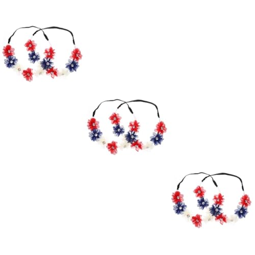 Bandeaux fleurs élastiques VICASKY pour fête patriotique et célébration