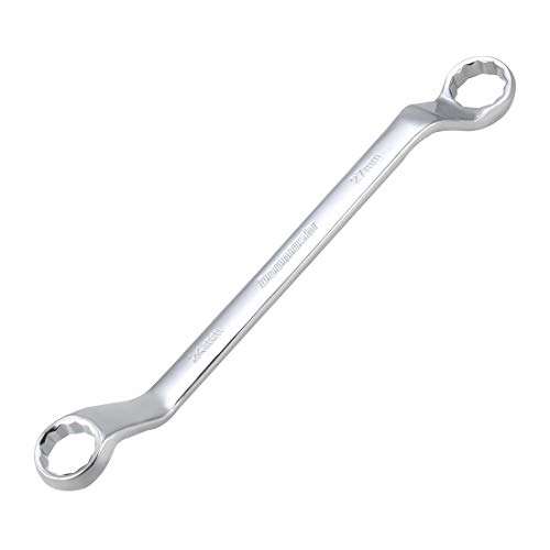 sourcing map 24mm 27mm Metric Dual Head Offset 12 Point Box End Wrench Spanner Tool