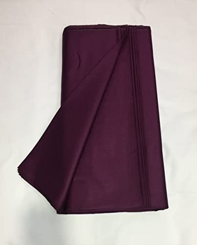 Image of BKRKJ Women's Cotton Silk Unstitched Fabric by Meter for Sewing Suit Salwar Chudidar Patiyala Shirt Kameez Blouse Kurta Pyjama Pathani jam Glace (2 Meter, Wine,Purple)