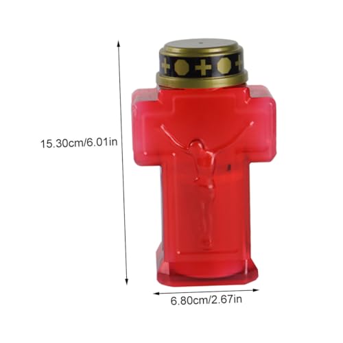 Velas de Cruz LED Rojas: Obsequios Conmemorativos y Detalles Litúrgicos 2