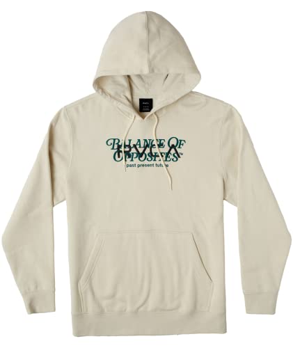 RVCA Men's Pigment Dye Hooded Pullover Fleece