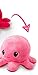 TeeTurtle - The Original Reversible Octopus Plushie - Light Pink + Dark Pink - Cute Sensory Fidget Stuffed Animals That Show Your Mood