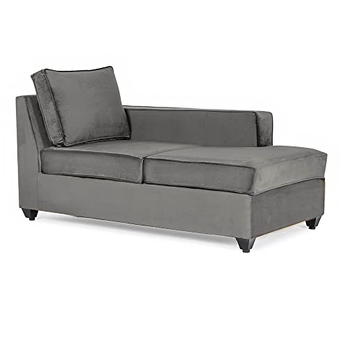 Image of Wakefit Sofa Set | 3 Year Warranty | Sofa 3 Seater, 3 Seater Sofa for Living Room, Wooden Sofa Set, 3 Seater + Right Aligned, Sofa for Living Room - Napper(Fabric-Velvet : Tuscan Tan)