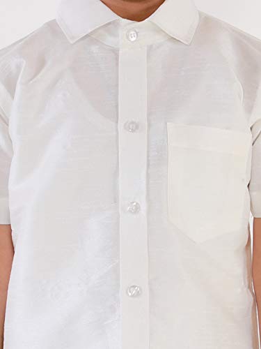 Image of VASTRAMAY Boy's Silk Blend Classic Shirt