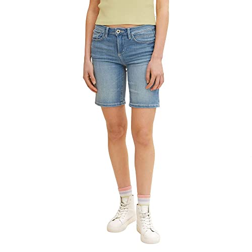 TOM TAILOR Damen Alexa Bermuda Shorts 1030447, 10280 - Light Stone Wash...