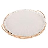 Panier à fruits tressé à la main – rond et lisse, facile à nettoyer, gain de temps et sans effort, panier à pour usage domestique