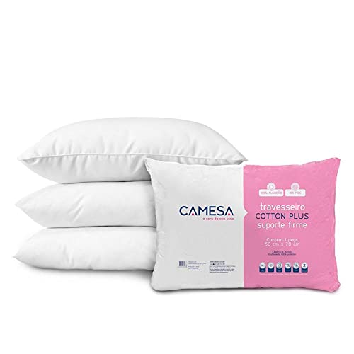 Travesseiro Cotton Plus 180 Fios 50X70 Suporte Firme a Vácuo