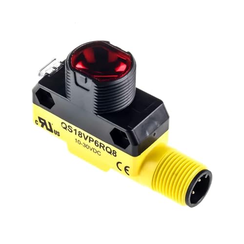 M18-3VPLV-Q8,Photoelectric Sensors M18-3 Series: Nickel-Plated Brass: Non-Polarized Retroreflective with Pot; Range: Variable to 7.5 m; Input: 10-30 V dc; Outputs: Complementary PNP; 4-pin M12