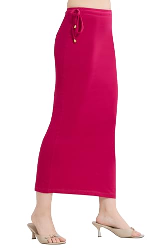 Image of TRASA Womens Saree Shapewear Petticoat, Cotton Lycra Petticoat, Skirts for Women, Shape Wear Dress for Saree