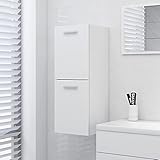 KTHLBRH Möbelgeschäft (Blitzlieferung) Badezimmerschränke, Aufbewahrungsschränke, Hochschränke, unabhängige Schränke, Waschtischunterschrank, Badezimmerschrank Weiß 30x30x80 cm Spanplatte