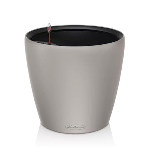 LECHUZA-Pflanzgefäß Classico Color LS sandbraun mit Bewässerungssystem |Ø 28 × 26 cm|14272