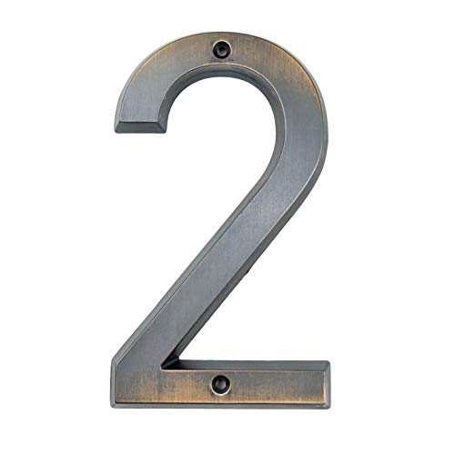 Número dirección for puerta muy grande 152mm visible antirrobo con tornillos 2