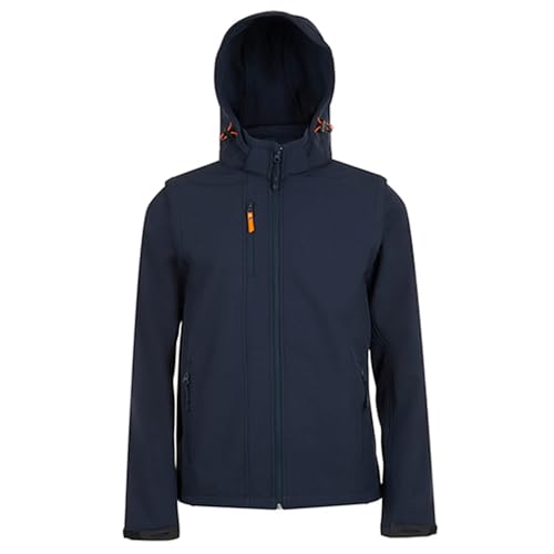 Blouson softshell SOL'S 5XL bleu roi transformable pour le travail outdoor