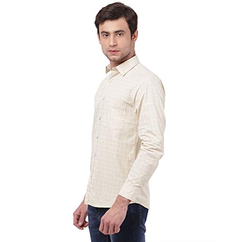 Image of TAHVO Men's Regular Fit Long Sleeves Cotton Formal Shirt