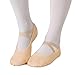 TXJ Sports Ballet Shoes for Women Girls, Women's Ballet Slipper Canvas Dance Shoes Split Sole Yoga Dance Flats Apricot