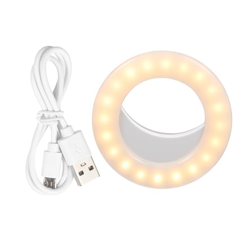 NUOBESTY Portable Led Selfie Light for Phone Camera Ring Light for Makeup Round Design for Laptop and Tablet