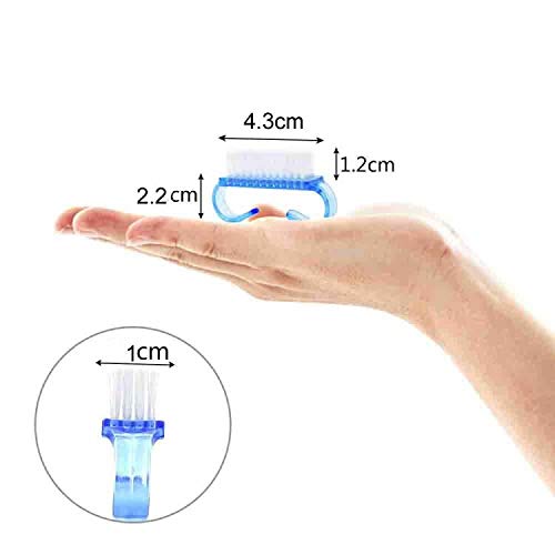 Handle Grip Nail Brush, 20 Pieces Hand Fingernail Brush Cleaner Scrubbing Kit for Toes and Nails Men Women (Multicolor)