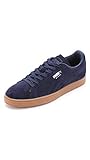 PUMA Suede Emboss Sneaker, Peacoat/Gum, 12 D US