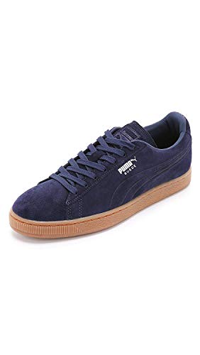 Puma Unisex-Adult Suede Emboss-U, Peacoat/Gum, 12 D US