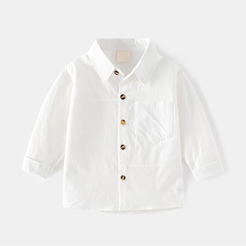 Toddler Boys Solid Classic Polo Shirts Lapel Collared Button Down Golf Tennis Tee Tops Kids School Uniform Clothes2