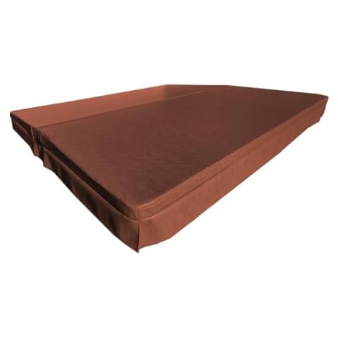 BeyondNice - Hot Tub & Spa Cover Replacement, Ships in 2 Days, EPS Foam and Marine Grade Vinyl (Brown) - No Hassle Small Parcel Delivery Cover