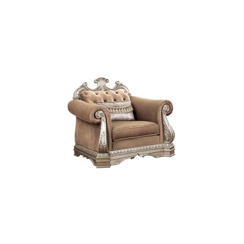 Sillón plegable de tela peluche color Menta