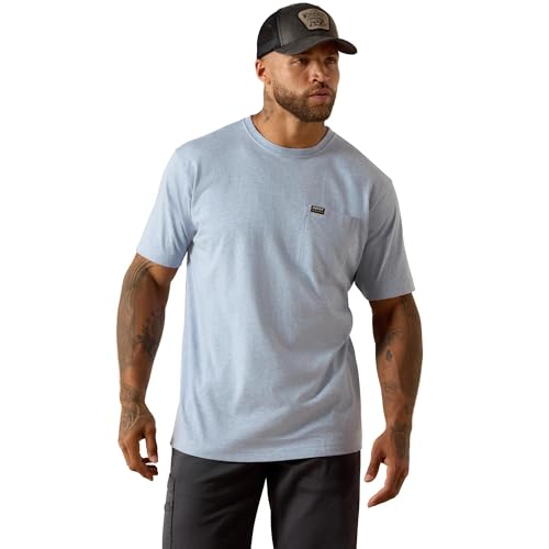 ARIAT Mens Rebar Cotton Strong Standard Pocket T-Shirt