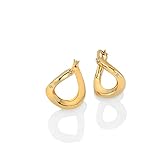 Hot Diamonds x Golden Edit Sterling Silver Gold Plated JJ Soul Twist Earrings