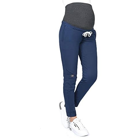 MijaCulture Zoe M002 Maternity Trousers with Belly Panel Cover