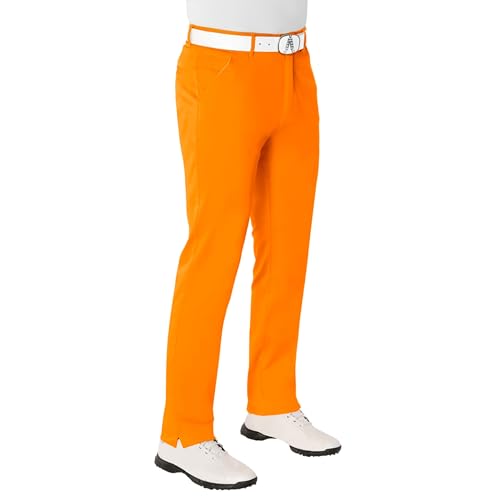 Royal & Awesome Men's Plus Size Golf Pants, Orange Slice, 40/34