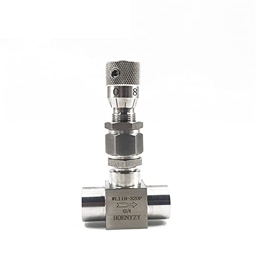 Vanne à pointeau régulation débit micro vanne inox 304 filetage NPT - 2