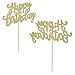 BLUE PANDA Funny Birthday Sign Banner & Cake Topper Set - 10 Ft Gold - Funny Birthday Signs for Milestone Parties