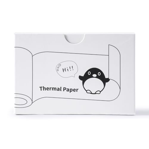 Memoking T02 Color Sticker Paper - Colorful Transparent Sticky T02 Mini Printer Sticker Paper Refill, 50 mm x 3.5 m, Keep for 20 yrs, for Journal Photo Study Notes, 3 Rolls - Image 10