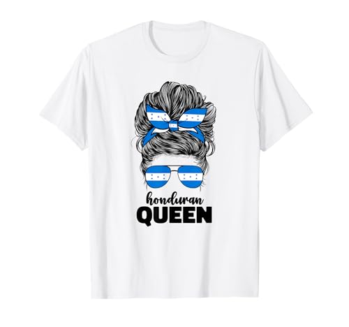 Bandera de Honduras para mujeres y niñas, reina hondureña Camiseta