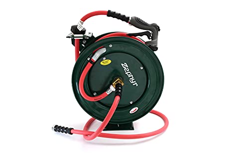 Image of Zephyr Heavy-Duty Auto-Retractable Water /Garden Hose Reel (Industrial-Grade) Made in India