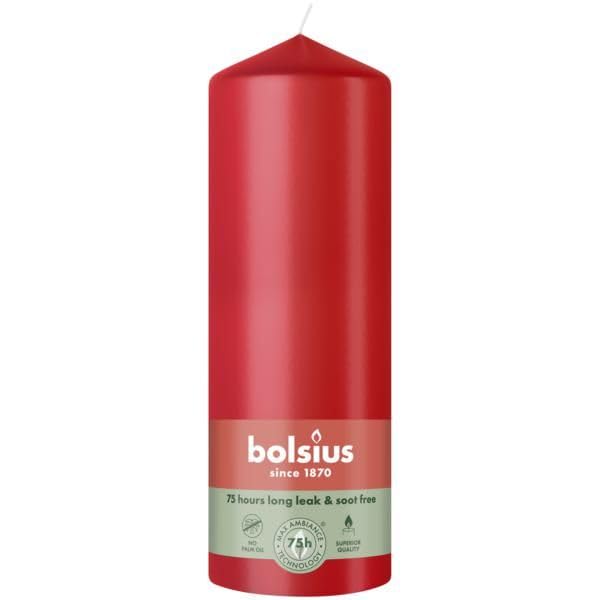 Bolsius Bougie Pilier 200/68 - Rouge