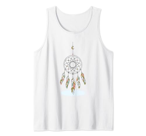 Dream Catcher Feather Bohemian Indian Folk Art Gifts Canotta