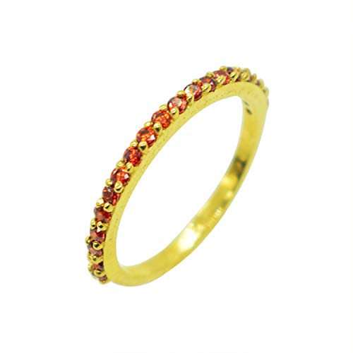 Bague grenat argent 925 plaqué or un bijou anti-ternissement et hypoallergénique