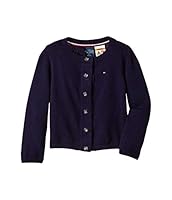 Tommy Hilfiger Girl's Adaptive Cardigan with Magnetic Buttons, Evening Blue, Medium