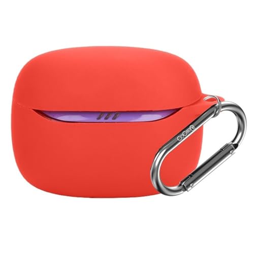 Image of Soft Silicone Case Cover Compatible with JBL Tune Beam 2 (Red)