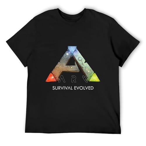 Huicui men's ark survival evolved game logo poster t shirt black s