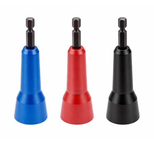 Image of 4 PCS Wire Connector Twister for Drill, Fast Wire Twisting Tool with 1 /4 inch Chuck, Spin Twist Connector Socket Driver, Wire Nut Driver Attachment for Electricians and DIY Wiring