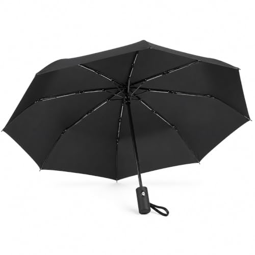Image of Qshare Umbrella for Rain Compact 3 Fold with Small Travel-Friendly Design and Stylish Portable Use for Women and Daily Outdoor Protection
