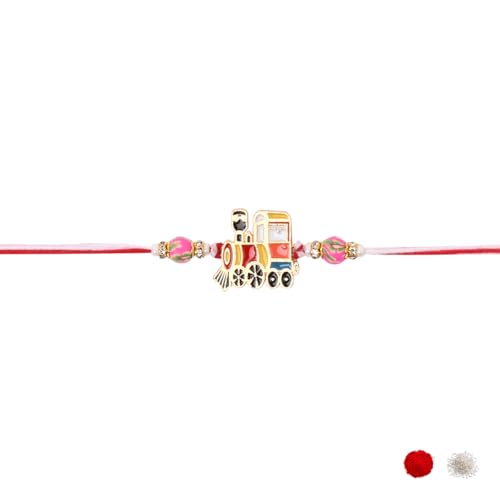 Image of I Jewels Fancy Cartoon Kids Rakhi With Roli Chawal & Rakshabandhan Card for Bro /Brother /Bhai