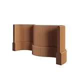 exproyzk Separador De Ambientes Ligero — Biombo Plegable De Papel para Privacidad, Diseño Portátil con Base Ancha Y Estable, Ideal como Fondo para El Hogar U Oficina(marrón,2x1.5m/6.6x4.9ft)
