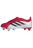 Adidas Unisex niños Predator League Fold-Over Tongue Soft Ground Football Boots Kids, Lucid Red/Core Black/FTWR White, 37 1/3 EU
