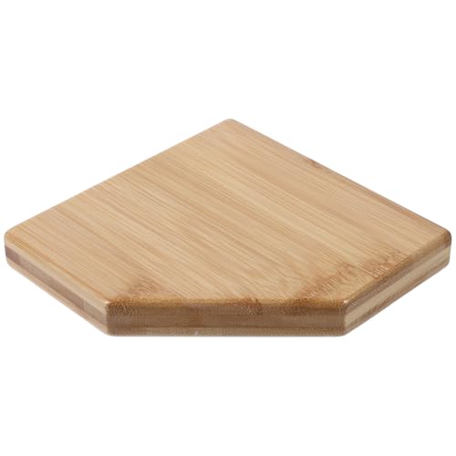 EXCEART Estante para Colgar Pared de Bambú Diseño Simple, Estantería Esquinera sin Perforaciones para Baño y Cocina, Soporte de Almacenamiento Práctico