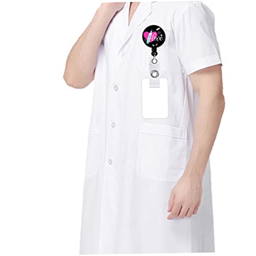 Clip de badge rétractable support nom infirmier médecin avec cordon ID